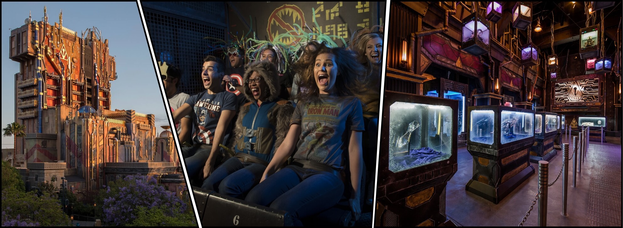 Collage of photos from Guardians of the Galaxy – Mission: Breakout!